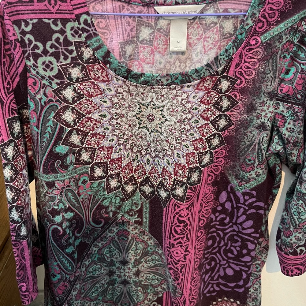 C&B 3/4 Sleeve Top